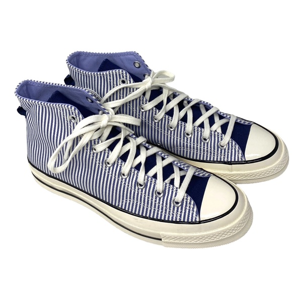 Converse Chuck 70 Shoes Skate Strip Egret Blue Casual For Men High Top A00472C - Picture 3 of 10